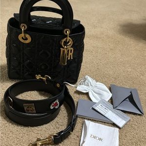 Dior Lambskin Cannage Small My ABC Lady Dior Black Excellent condition Authentic